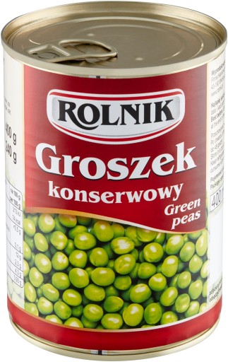 Rolnik Zielony Konzervovaný hrášok 400 ml