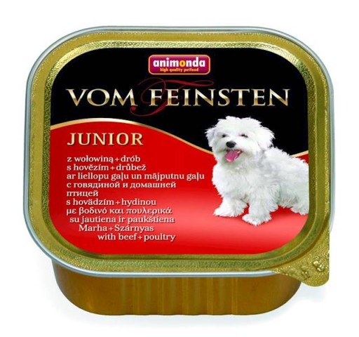 Animonda Vom Feinsten Junior hovädzie a hydinové mäso 150g