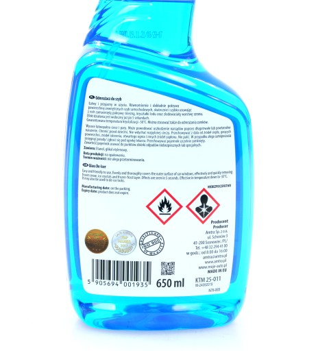 MY CAR DE-ICER rozmrazovač okien 650 ml -50°C