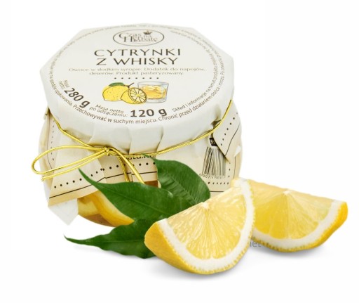 CITRÓNY S WHISKY v sladkom sirupe, plátky, 280g téglik