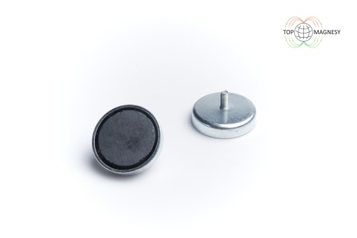 Feritový magnetický držiak 25x7 vonkajší závit M4, sada 5 kusov
