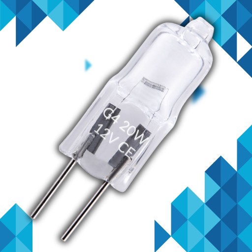 HALOGÉNOVÁ ŽIAROVKA HALOGÉNOVÁ JC G4 20W teplá 12V FILAMENT Krištáľovo čistá