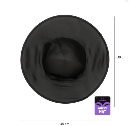 BLACK halloween WITCH klobúk