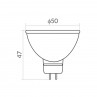 LED žiarovka 8W G5.3 MR16 65W studená 12V AC DC