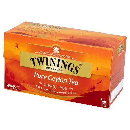 Twinings Ceylon Orange Black Tea 25 vrecúšok