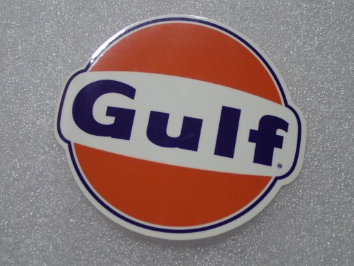 NÁLEPKA GULF RACING NÁLEPKA 7,6 x 7 cm