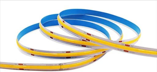 Neónový COB LED pás 24V 1m 320 diód 3000K TEPLÝ BIELY HOMOGÉN 8MM