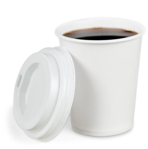 Biely papierový pohár 250 ml 50 ks Nápoje na kávu