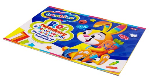 BLOK FAREBNÉ BAMBINO KARTY A4 80g/m2