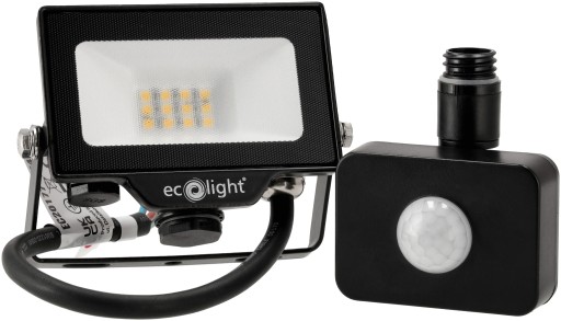 Halogénový LED reflektor 10W 900lm 2v1 s možnosťou pripojenia PIR senzora