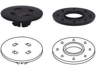 okrúhle zarážky klipu pre FIAT ALFA LANCIA (6 mm)