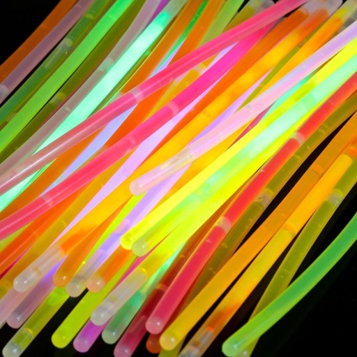 Svietiace náramky, fluorescenčné náramky, 10 ks