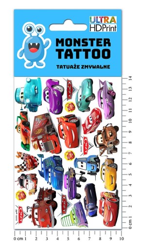 UMÝVAJÚCE DOČASNÉ TETOVANIE PRE DETI DETSKÉ AUTÍČKY ORIGINÁLNE VZORKY