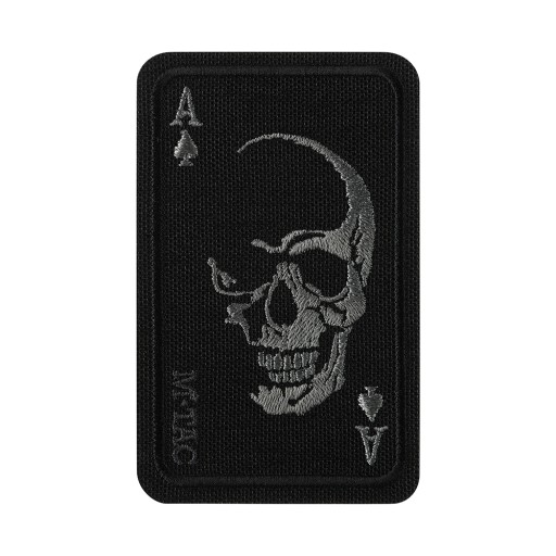 NÁPLATA FACE OF WAR SKULL AS SPADES M-TAC BLACK