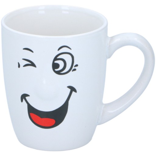 Keramický hrnček, smajlík, s úsmevom, 300 ml, vzory