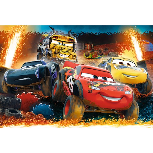 PUZZLE 100 AUTA PUZZLE CARS 3 EXTRÉMNE DISNEY PRETEKY ZIGZAG 5+ KOCIEK