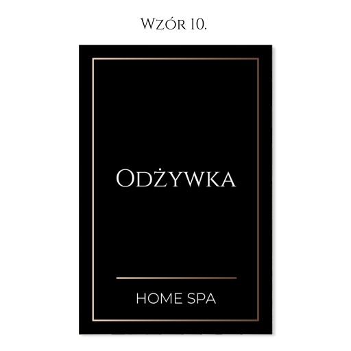 ČIERNE kozmetické nálepky šampón kondicionér 500ml