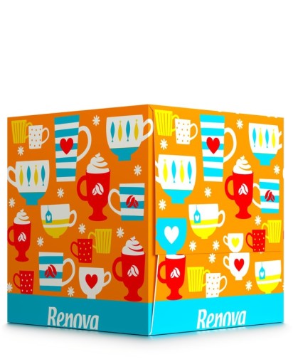 Tvárové vreckovky Renova Cups 50 ks