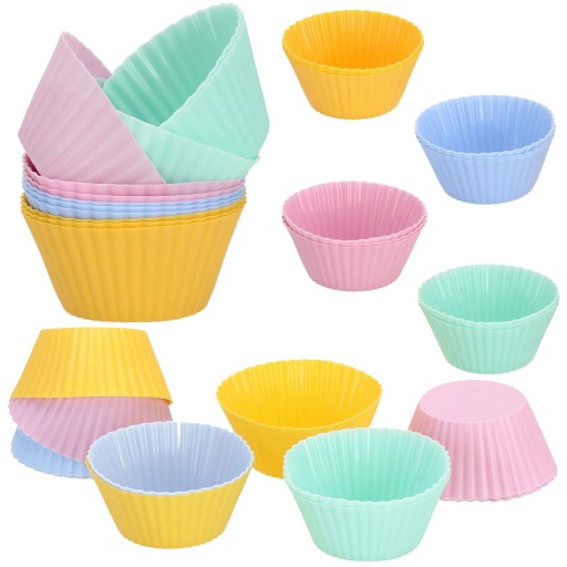 KOLÍČKY NA MUFFINY, MUFFÍNY, SILIKÓNOVÉ KOLÍČKY NA PEČENIE, 12 ks.