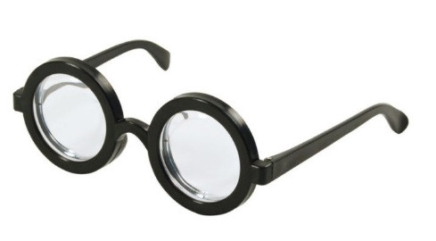 OKULIARE DENKA čierny hrubý nerd nerd Goofy FOTO