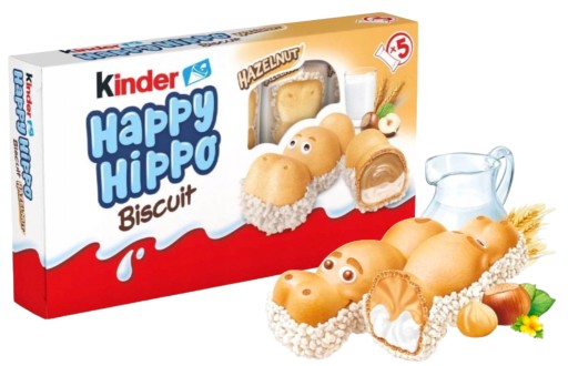 Tyčinky Kinder Happy Hippo, 2 balenia, Mikuláš, darček hroch, Deň detí