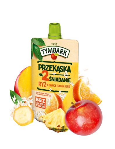 Tymbark snack na 2 raňajky ryža + tropické ovocie 100 g