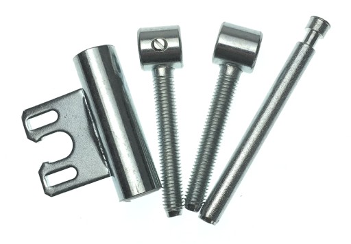 Pánt trojdielny 16mm, farba - chróm POL-SOFT