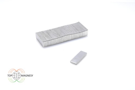 Neodymový tanierový magnet MPŁ 20x7x1 N38 10 ks