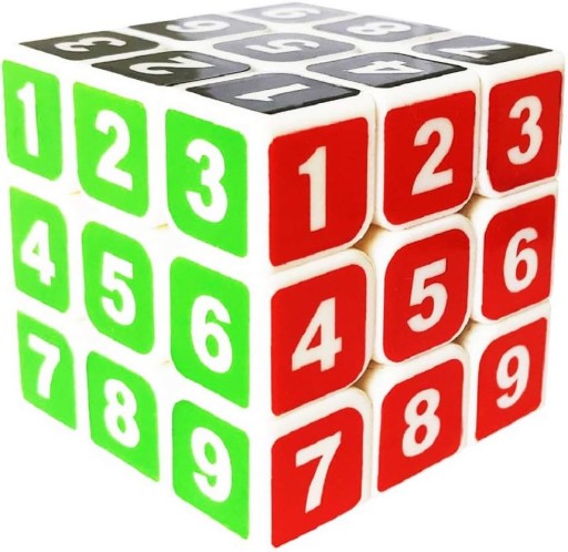 LOGICKÁ KOCKA MAGIC 3x3 ČÍSLA HÁDANKA