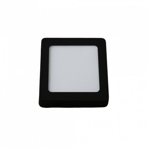 POVRCHOVÁ DOSKA LED 110x110 Štvorcová ČIERNA 6W 4000K 360lm ECO LIGHT