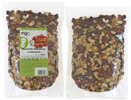 MIX sušeného ovocia a ananásu - 500g - MIGOgroup