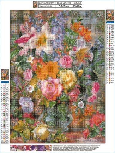 DIAMANTOVÁ MALBA Diamantové vyšívanie kvetov 5D mozaikový diamantový rezací papier