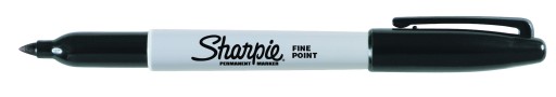 Sharpie Jemný čierny fix, okrúhly hrot, 1mm