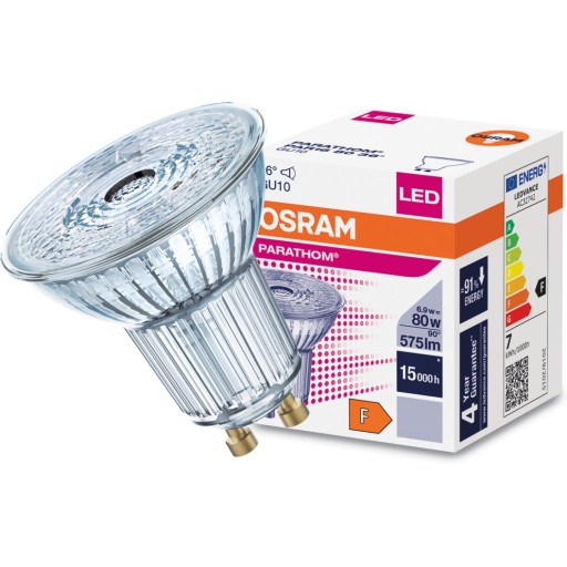 GU10 LED žiarovka 6,9W = 80W 575lm 4000K 36° OSRAM