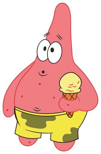 NÁLEPKA NA OKNO NÁBYTOK ZRKADLO SPONGEBOB PATRICK