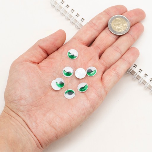 POHYBLIVÉ OČI NA DEKORÁCIU 12x3,5mm 20ks
