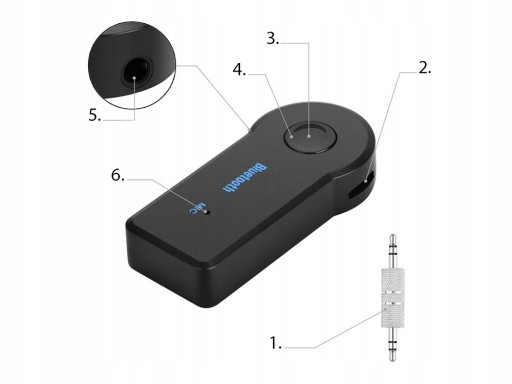 PRIJÍMAČ ZVUKU ADAPTÉR BLUETOOTH AUX MINIJACK