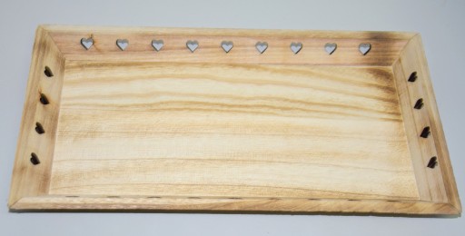 DREVENÝ STOJAN NA SVIEČKU 33 × 15 × 3,5 cm