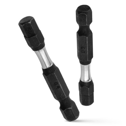 Nárazový bit HEX6 Nárazové bity 50mm | Nárazový bit pre skrutkovač 2 ks.