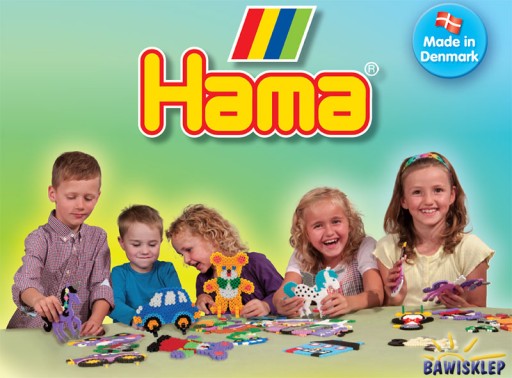 Korálky 3000 ks mix s trblietkami HAMA MIDI 201-54