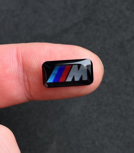 1x BMW M M Performance Package, nálepka s logom na chrómové disky 17x9 mm