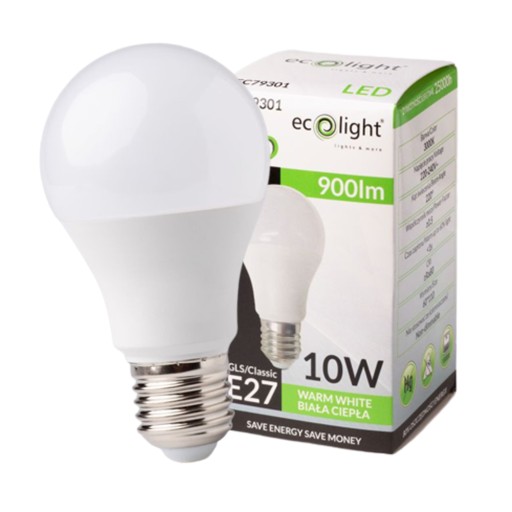 10W LED E27 ŽIAROVKA, TEPLÁ FARBA