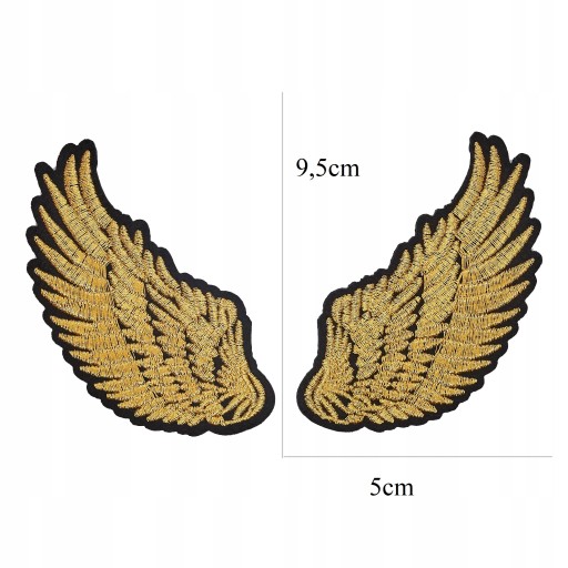 Nášivka GOLD WINGS TERMO výšivka 9,5 cm