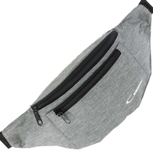 SIVÁ BEDROVÁ TAŠKA S 3 Zipsmi