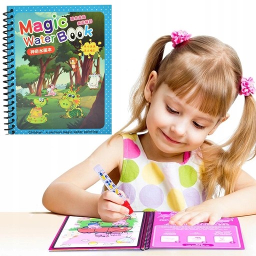 MAGICKÁ OPÄTOVNE POUŽITEĽNÁ VODNÁ Omaľovánka + PERO