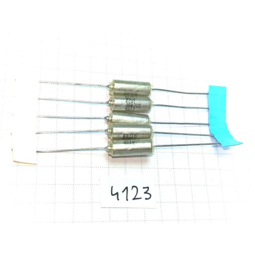 Tantal 22uF 15V 5x12 20% KEMET T110 axiálny x5
