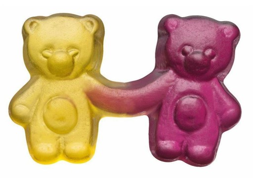 Haribo ovocné želé Teddy Bears Sweet Sour Mix Citrón Jablko 160g DE