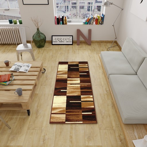 BOND BROWN koberec behúň 70 cm POLSKÝ VÝROBOK