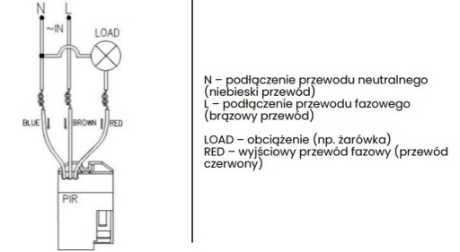 MINI PIR pohybový senzor so sondou, 360°/120°, 800W, povrchová montáž