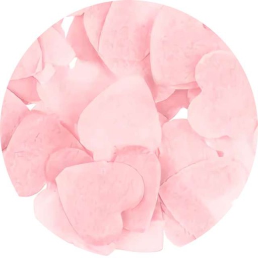 KONFETTI Z LÁSKY, RUŽOVÉ SRDCE, na stôl, 15 g